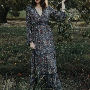 Lovestitch Stevie Maxi Dress Navy Medium